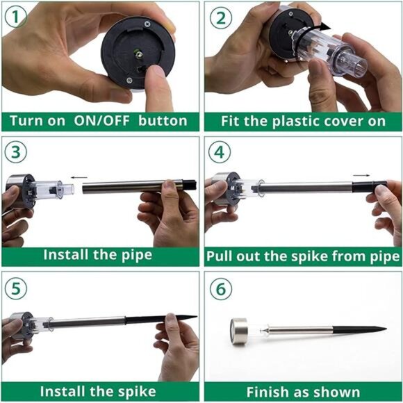 Solar Lights Outdoor Waterproof LED Garden Pathway Patio Lawn Landscape Lighting - Picture 7 of 8